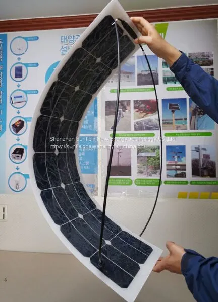 Solar Panel 50W 55W 60W 18V Flexible Solar Module Custom Shape Size Output Power Volt photo-2