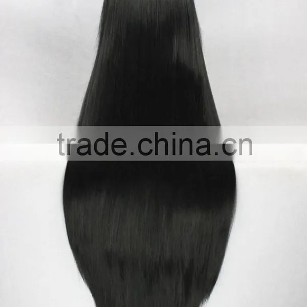 High Quality 100cm Long Black Hair Wig Straight Final Fantasy Anime Cosplay Wig photo-5