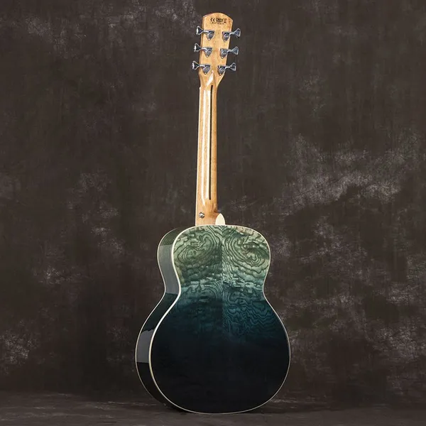Otis Solid Wooden Colorful Guitar AM-Blue 36inch Mini Guitar Travel Acoustic Guitar Manufacturer photo-3