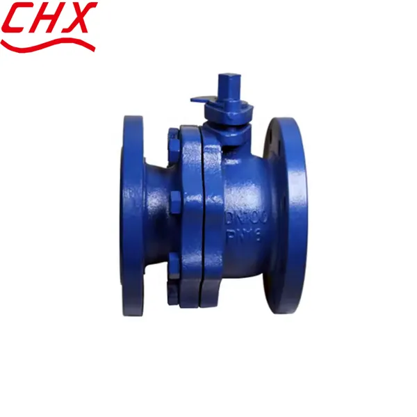 Nodular ANSI Flange PTFE Sealed Full Bore Ball Valve Two-Pieces Cast Iron Gg25 Ggg50 Cryogenic Valve Pipe Fitting Ball Valve photo-1