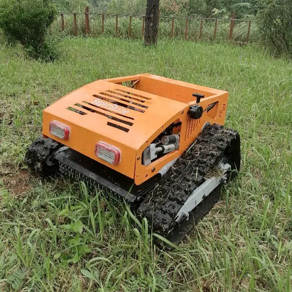 Gasoline Engine Single Cylinder 550mm Cutting Width 200 Meters Long Distance Control Robotic Remote Control Lawn Cutting Mower photo-2