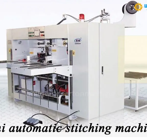 Manual Servo Model Double Head Box Stitching Machine photo-5
