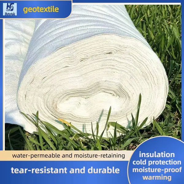 Nonwoven Polypropylene Geotextile Fabric High Permeability Filtration Soil Separation For Road Construction photo-4