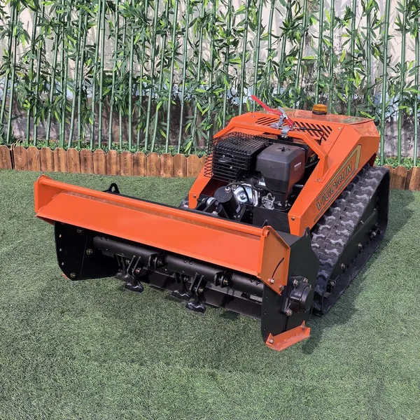 Orchard Farm Roadside Grass Management Remote Mulcher Gasoline Flail Mower Crawler Brush Cutter Machine photo-5