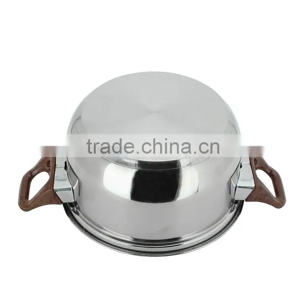 Capsule Bottom Pots and Pans Mirror And Sand Polish For Stainless Steel 8 Piece Cookwares Set photo-4