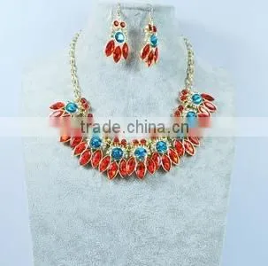 Wholesale Fashion Women Crystal Necklace & Earrings Set photo-4