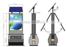 Long Time Lighting Full Battery Solar Light Box for Outdoor Advertising