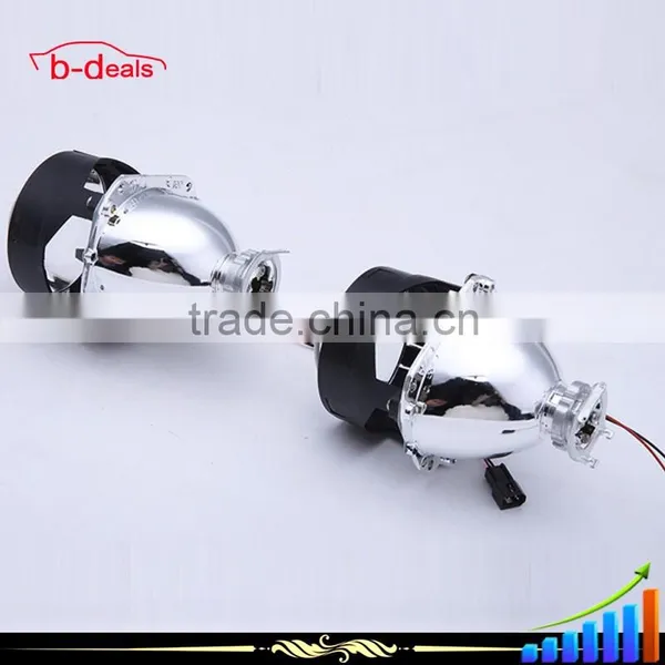 2.5 Inch H1/H7/H4/9005/9006 bi Xenon Projector Lens With 80mm Angel Eyes photo-2