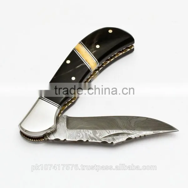 Damascus Folding Knife photo-6