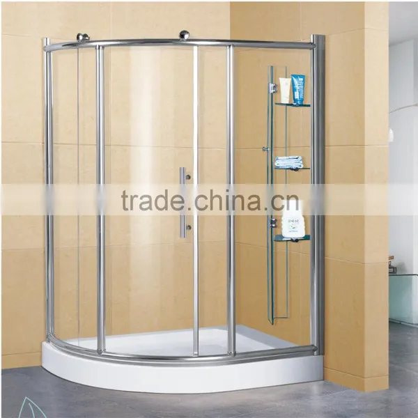 Sector Shaped Fancy Tempered Glass Framed Shower Enclosure photo-5