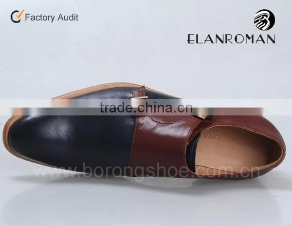 Wholesale Brand Names Mens Genuine Leather Shoes Double Monk Strap photo-5