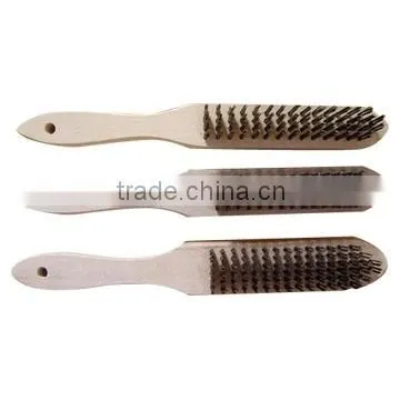 Scratch Steel Wire Brush With Wooden Handle
