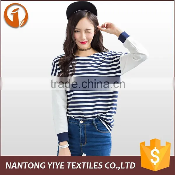 2016 Women/ladies Latest Design Western Style Spring/autumn Sports Style Wearing Long-sleeved T-shirt for Lady