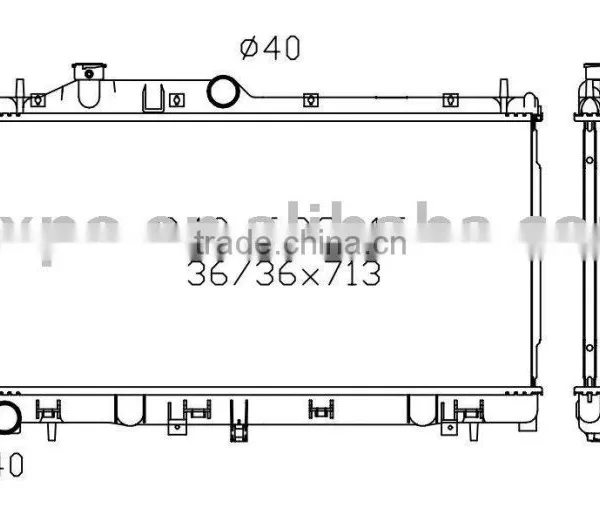 Aluminum Radiator(suitable For: Legacy 03- MT)