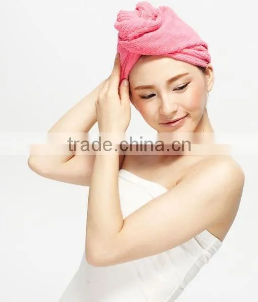 [LJ Towel] Quick Dry Ultra Cheap Price Microfiber Hair Drying Towel Turban Towels Wrap China photo-5