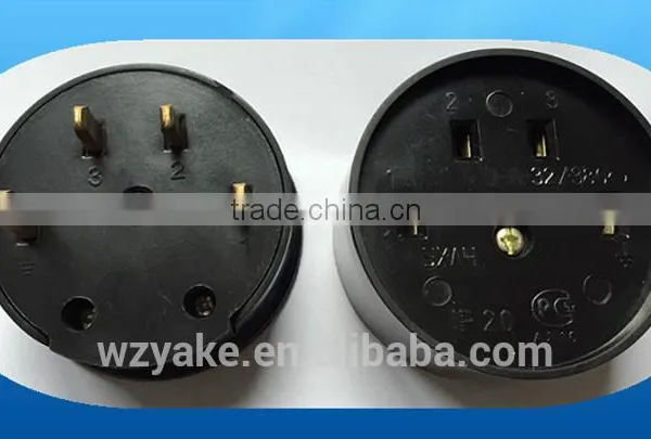YK704FM Black housing 4 copper pins Plug and socket on hot sale