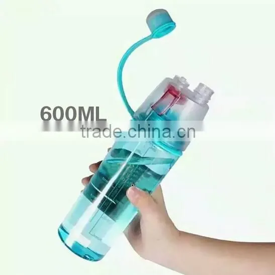 OEM New Design Mist Spray Sport Outdoor Water Bottle Side Handle photo-2
