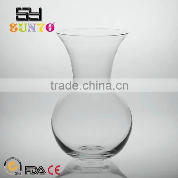High Quality Handmade Clear Crystal Glass Vase photo-6