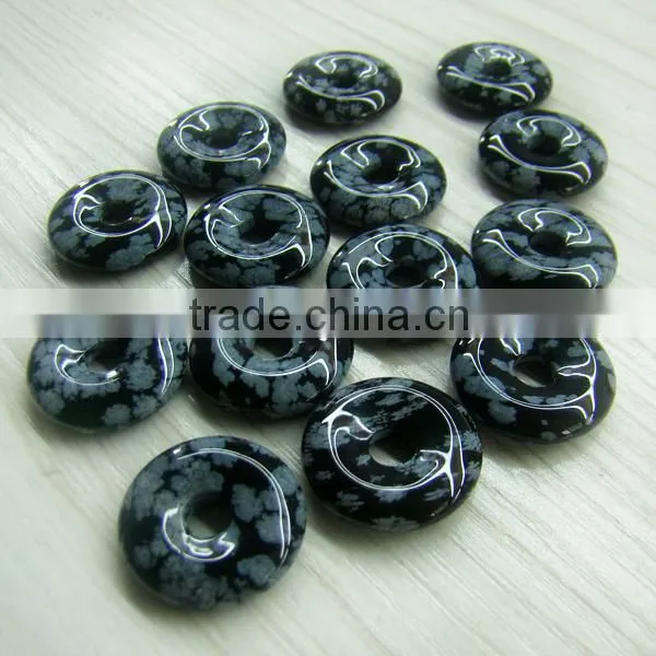 Snowflak Donut for Pendent , Donut Beads photo-4