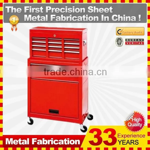 Rolling Aluminium Profile Handle Tool Box and Top Chest With 16 Drawers photo-4