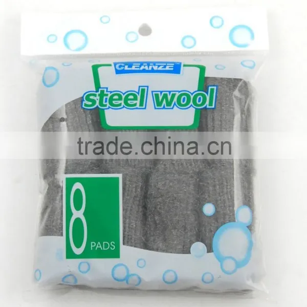 8pc Steel Wool Scourer Stainless Steel Scourers