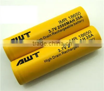 Non Alkaline Batteries 35A 2500mah Aweite 18650 aa Battery Cell Carbon Zinc Battery photo-2