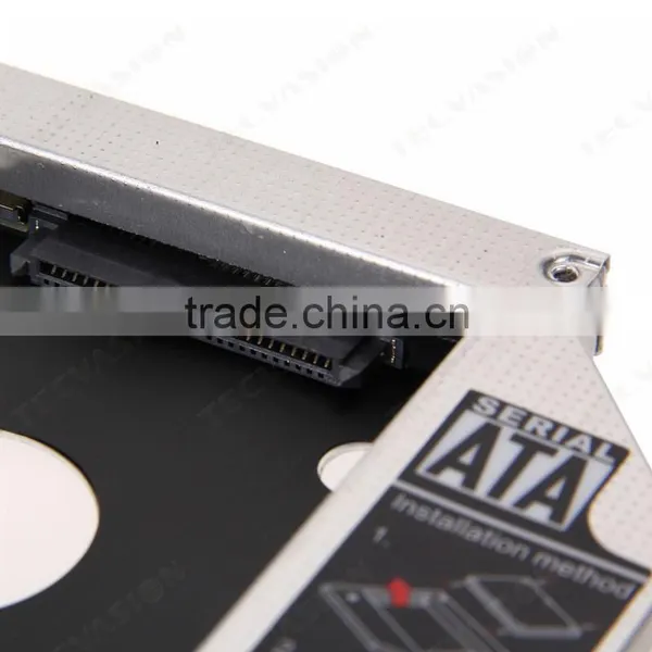 Aluminum 12.7mm 2nd Hard Drive DVD Bay Caddy SATA to SATA For Laptop Acer/Asus/Dell for Sony photo-4