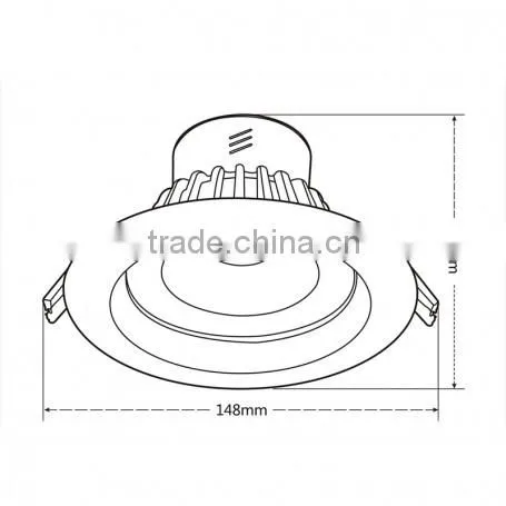 LED Downlight Down Light Aluminum Alloy 12W Cool White COB Led Downlight photo-3