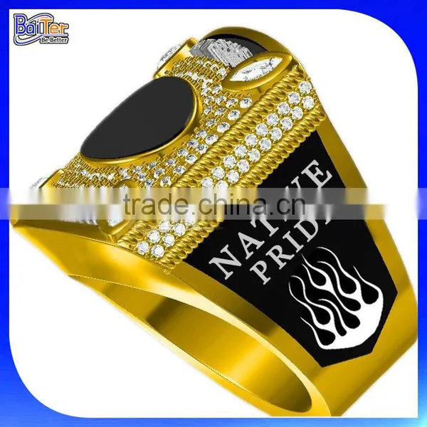 Custom Men Silver Stainless Steel Class Championship Ring Team Super Bowl Champion Ring Replica Sport Championship Ring Sale Quality Choice photo-2