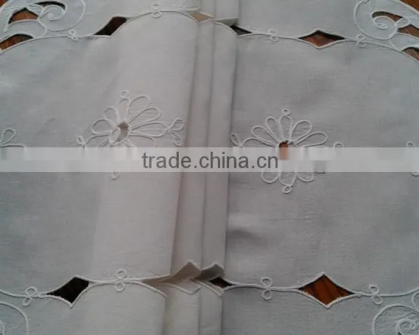 Cut Work and Hand Embroidered Table Runner photo-3