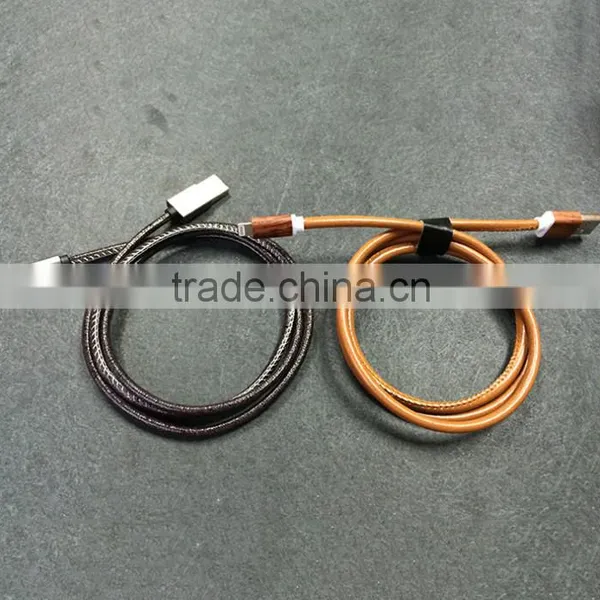 8 Pin Leather Usb Cable for IPhone photo-2
