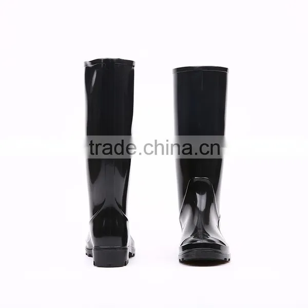 2016 Simple Style Cheap Black Pvc Rain Boots Without Steel Toe, Cheap Plastic Pvc Rain Boots photo-6