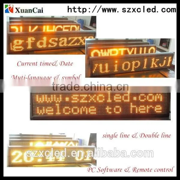 Fashionable,Cool,P7.62,16*96 Led Two-line, Scrolling Sign/billboard/display photo-2