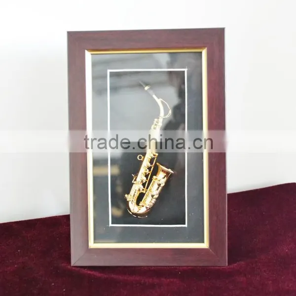 Saxophone Sax Display Case Wall Frame Home Furnishing photo-2