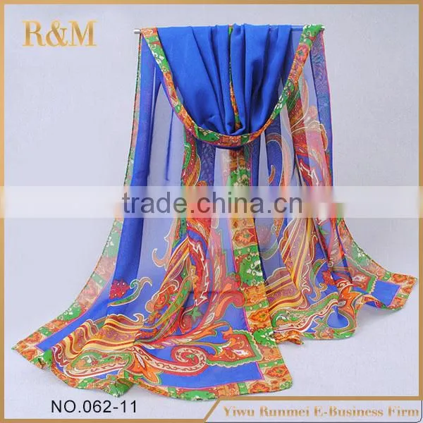 New Listing Digital Print Custom Design Silk Scarf Popular Shawl photo-6