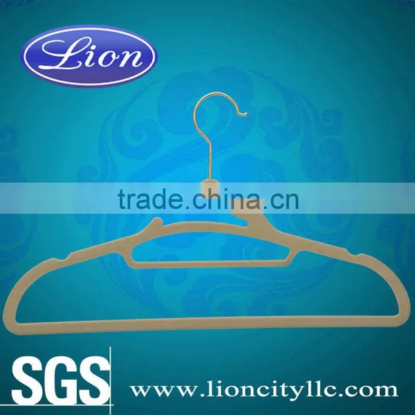 LEC-F5028 Luxury Lady's Top Coat Hanger Flock Hanger