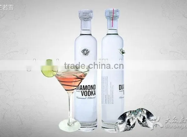 750ml Luxy Glass Vodka Bottle With Printed Logo