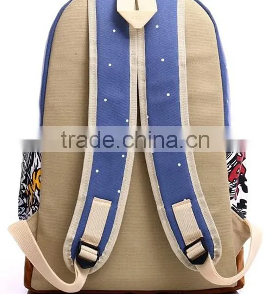 New Fashion White Canvas Backpacks Wholesale photo-3