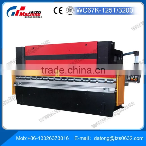 Sheet Metal Cutting and WC67K-125T/3200 Hydraulic Plate CNC Bending Machine