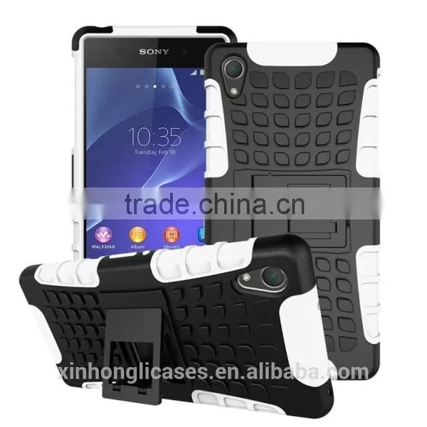 Wholesale Hybrid Shock Proof Stand Cell Phone Case For Sony Xperia z1 photo-3