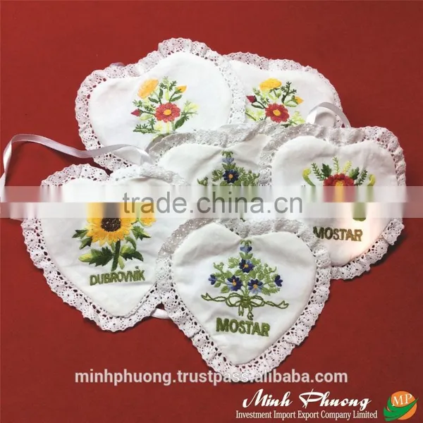Size 10x10 cm Sunflower Hand Embroidery Fragrant Bag With High Quality photo-4