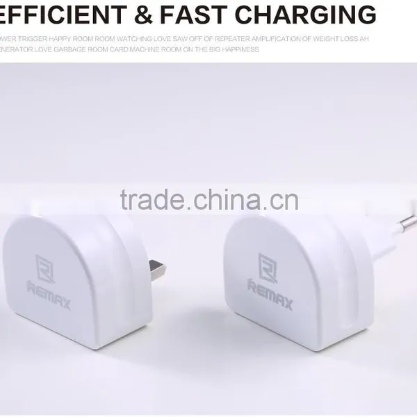 Original REMAX EU UK Speed Charger Double 2 USB 5V 2.1A / 5V 1A Phone Charger For HTC Samsung Lenovo photo-2