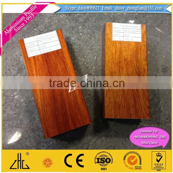 Brillance PVDF Coating Aluminium Windows Guangzhou ,Australian Standards Modern Wood Grain Aluminium Window photo-4