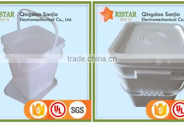 2L 5L 8L 10L 15L 20L Square Plastic Food Buckets With Many Colors photo-3