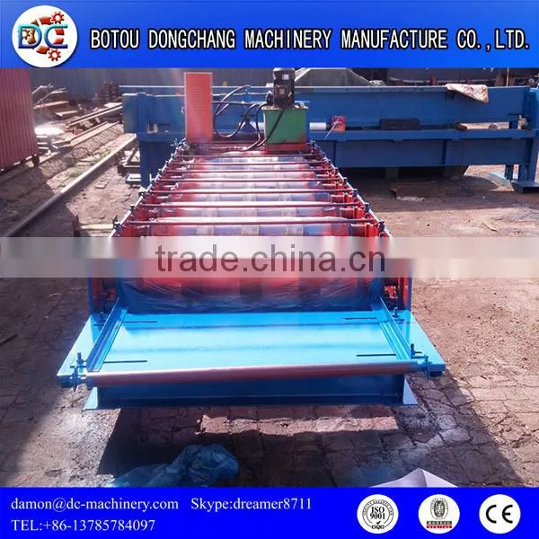 Manufacturers Supply PPGI Steel Roof Sheet Trapezoid Cold Roll Forming Machine Roofing Sheets Making Machine photo-4
