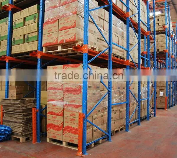 CE Blue and Orange Warehouse Drive in Pallet Rack System photo-2