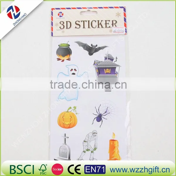 Halloween Pumpkins & Green Ghost Large Temporary Tattoos Cute Big Tattoo Stickers photo-5