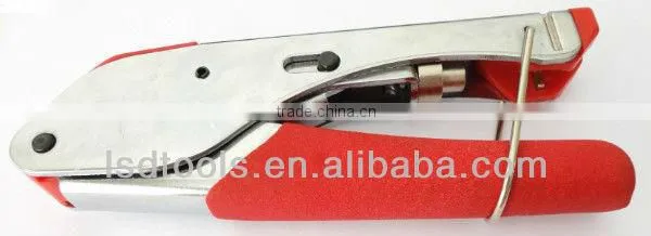Coaxial Cable RG59 RG6 Connector Crimping Tool F Connector Compression Crimp Tool LS-H518A Cable Crimper photo-2