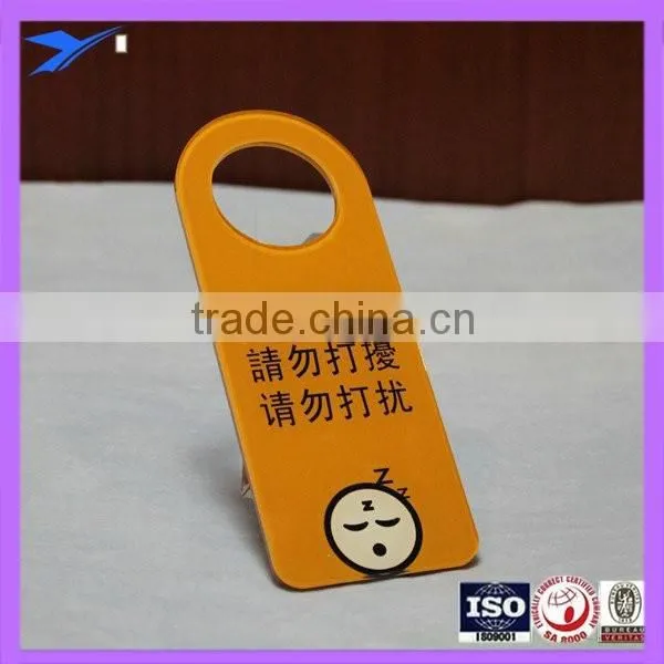 Special Engraved Hanging Acrylic Plastic Door Sign Holder for Hotel/restaurant photo-4