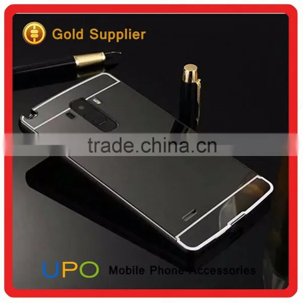 [UPO] Luxury Mirror Phone Case for LG G4, Shockproof Aluninum Bumper Mirror Back Case for LG G4 photo-4